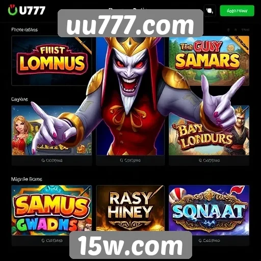 Comparação de jogos disponíveis em uu777.com